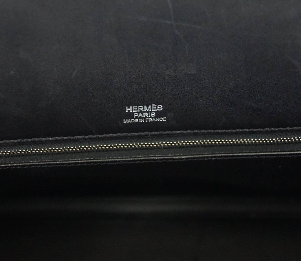 Hermès Birkin 35 Limited Edition Denim Shadow Bag Crowned Bag