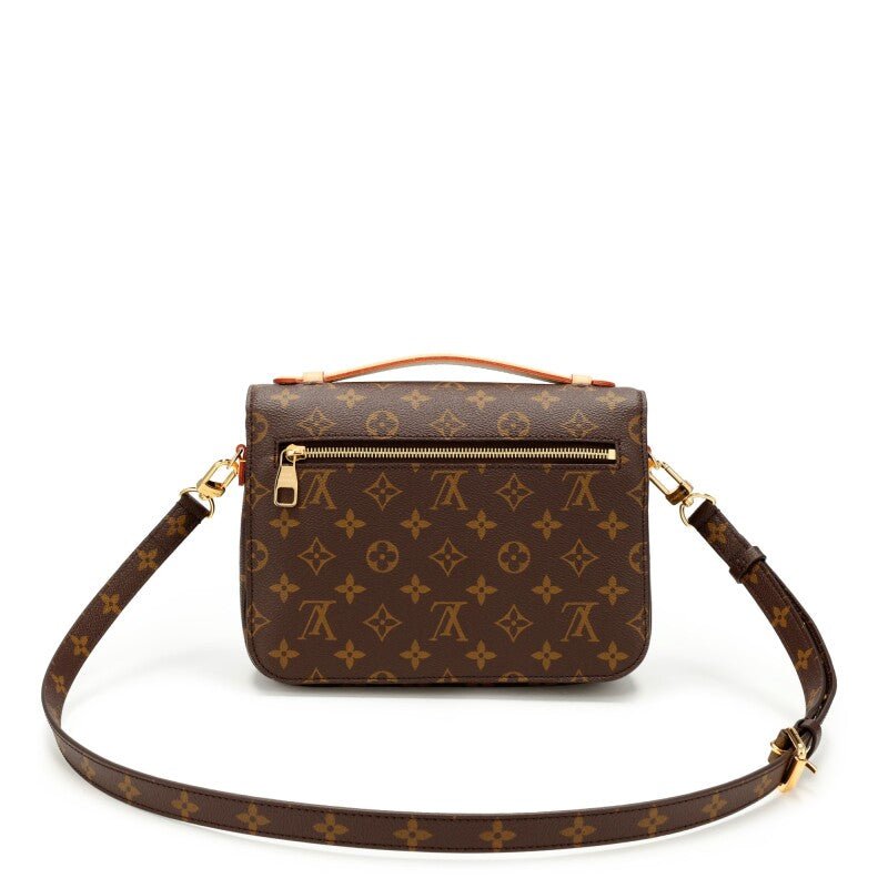 Ebene Monogram Coated Canvas Pochette Mètis Gold Hardware, 2021-2022 - Crowned Bag