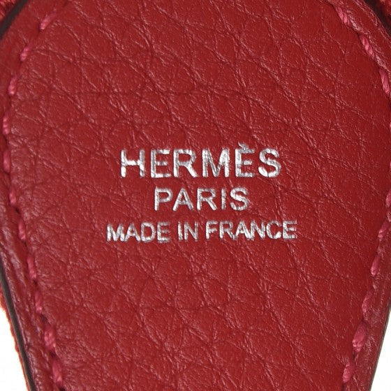 Hermés Clemence Evelyne III 29 Rouge Casaque Crowned Bag