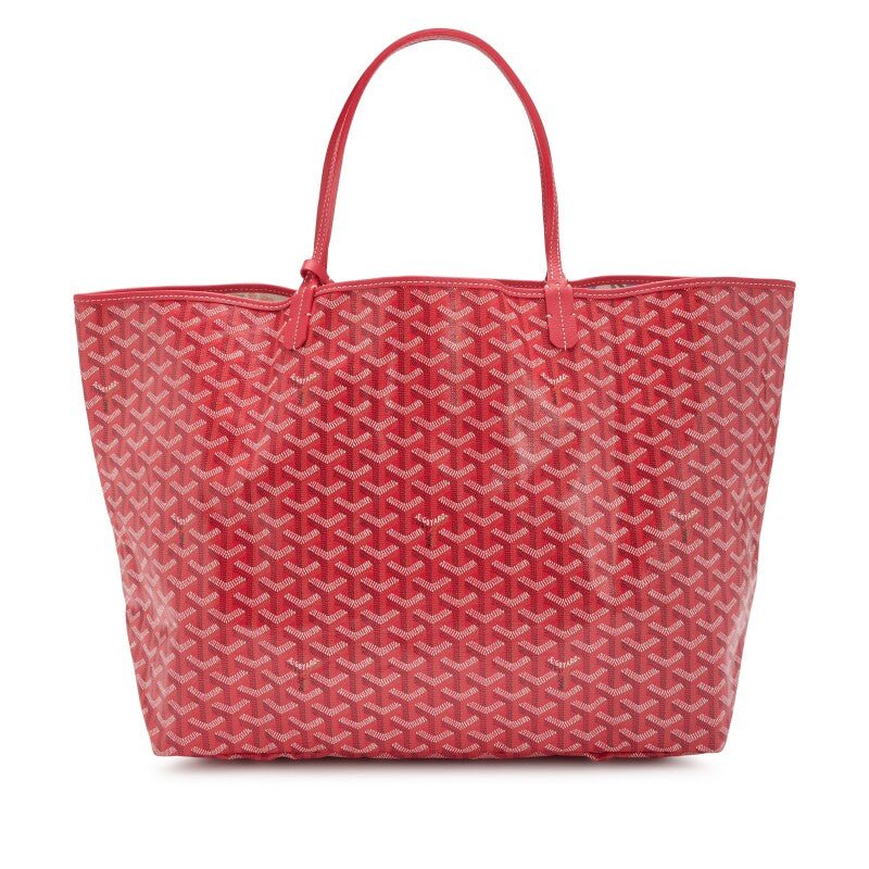 Limited Edition Fuchsia and Floral Goyardine Le Jardin Canvas and Chevroches Calfskin Reversible Saint Louis GM Bag, 2024 - Crowned Bag