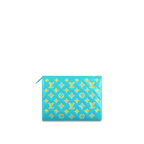 Louis Vuitton Coussin PM – Puffy Lambskin Mint and Yellow with Silver Hardware