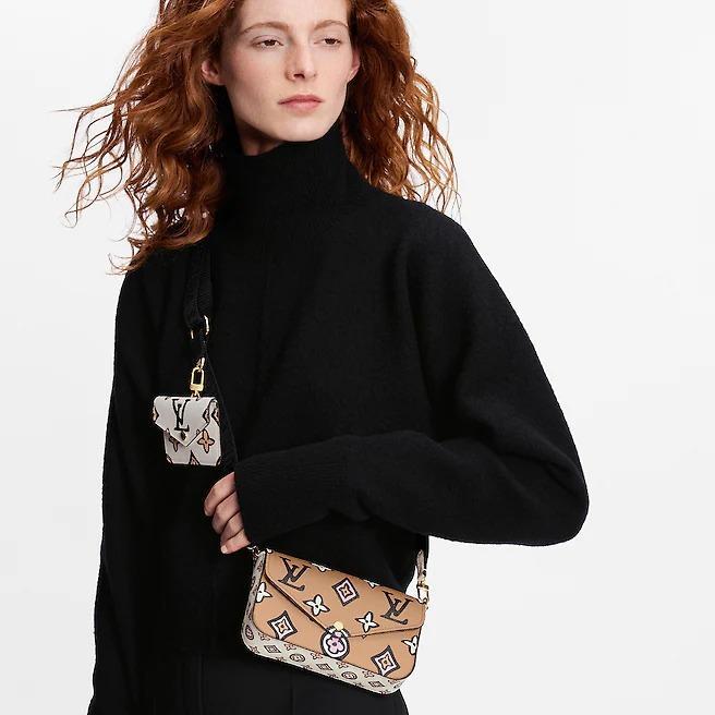 Louis Vuitton Felicie Pochette Wild at Heart Monogram Canvas