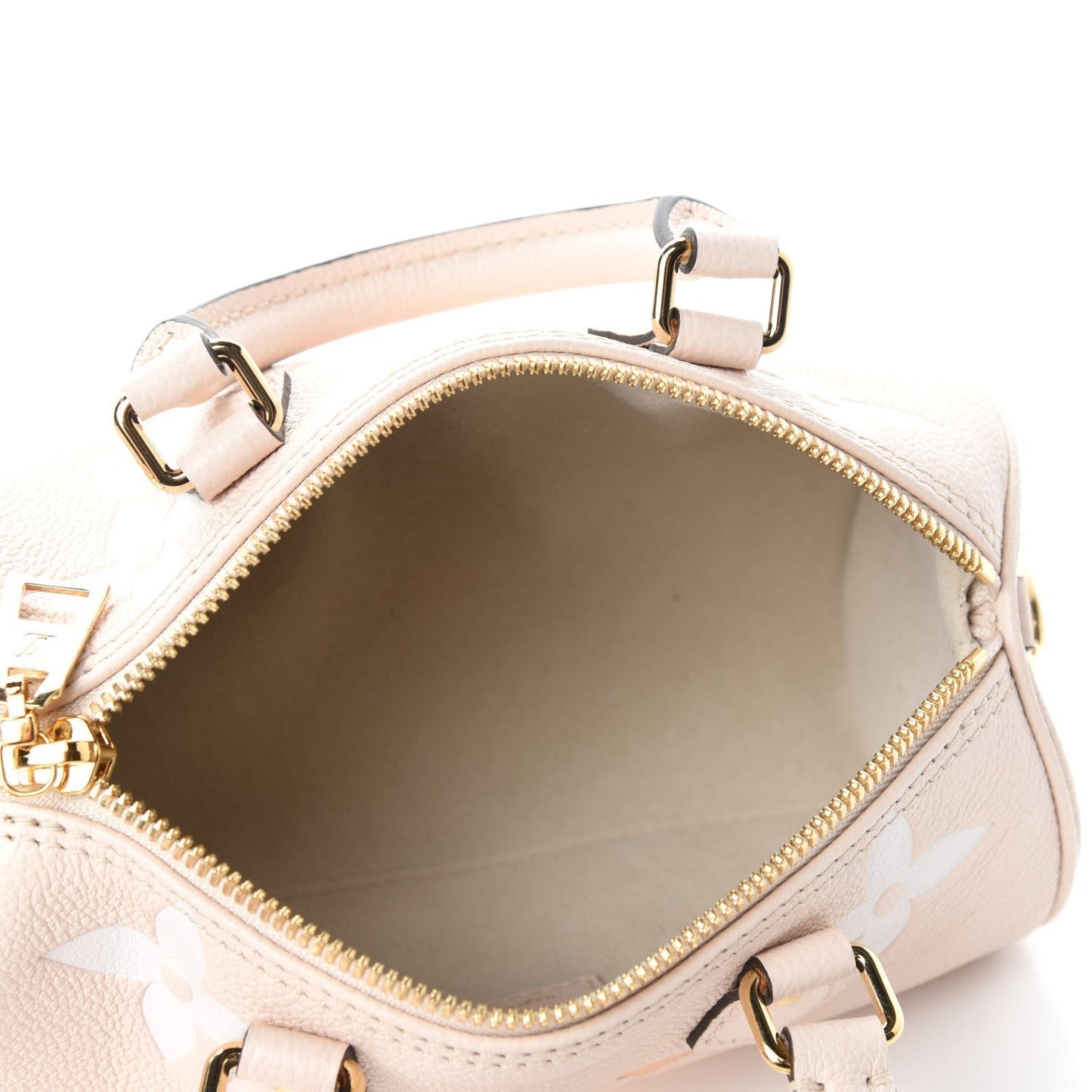 Louis Vuitton Papillon BB Monogram Empreinte Cream Saffron