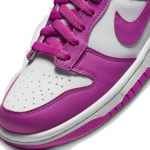 Nike Kids' Dunk Low Gs Shoes - White / Active Fuchsia Nike