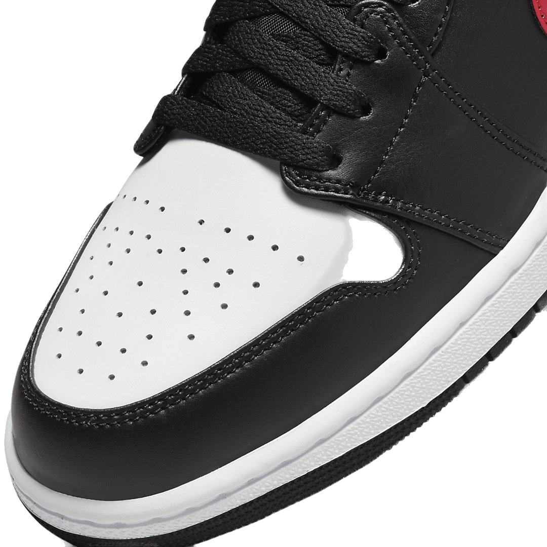 Nike Men's Air Jordan 1 Low Shoes - Black / Fire Red / White Nike