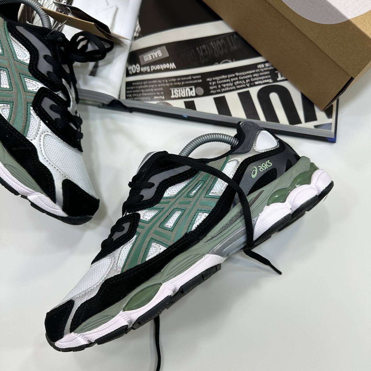 Asics Gel-NYC "White Black Ivy" 1201A789-101 Trainers Men's Reps Sale UK Best Quality AAA Replica