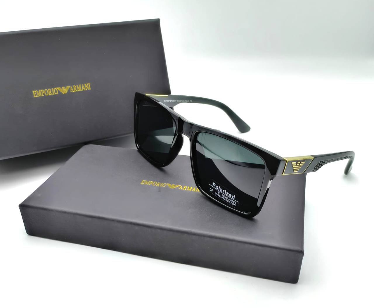 Emporio Armani EA4224 Rectangular Black Sunglasses Men's Women's Reps Sale UK Best Quality Sale AAA Replica