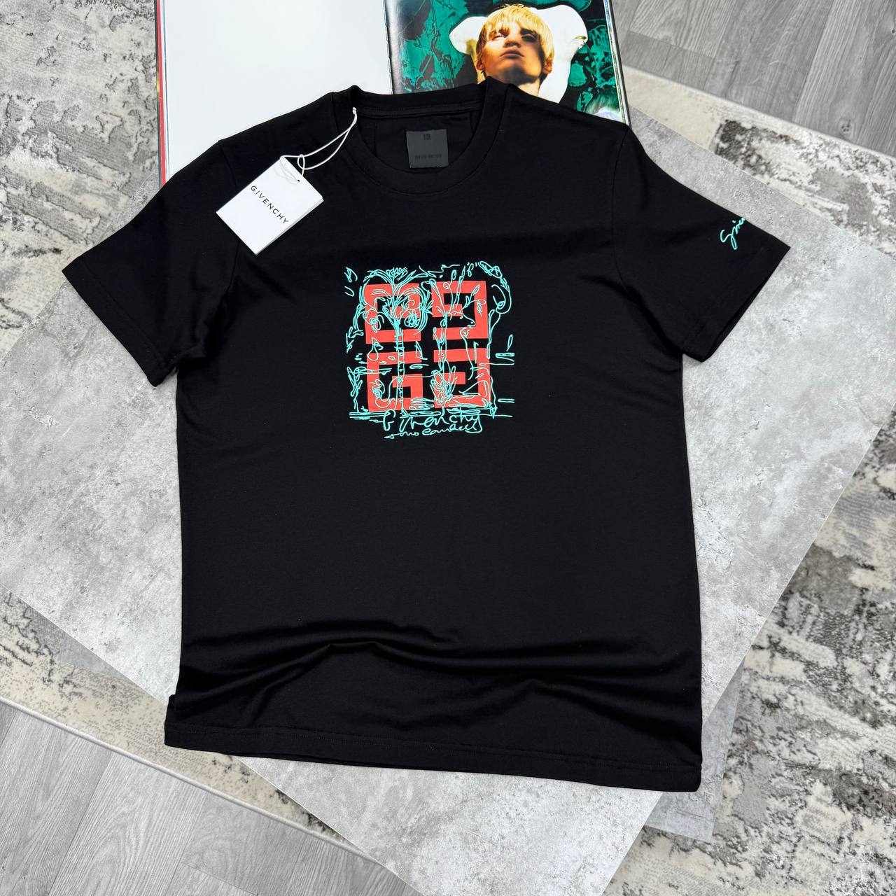 Givenchy Embroidered 4G Logo Print Men's Women's T-Shirts in 2 Colors Reps UK Best Quality AAA Replica
