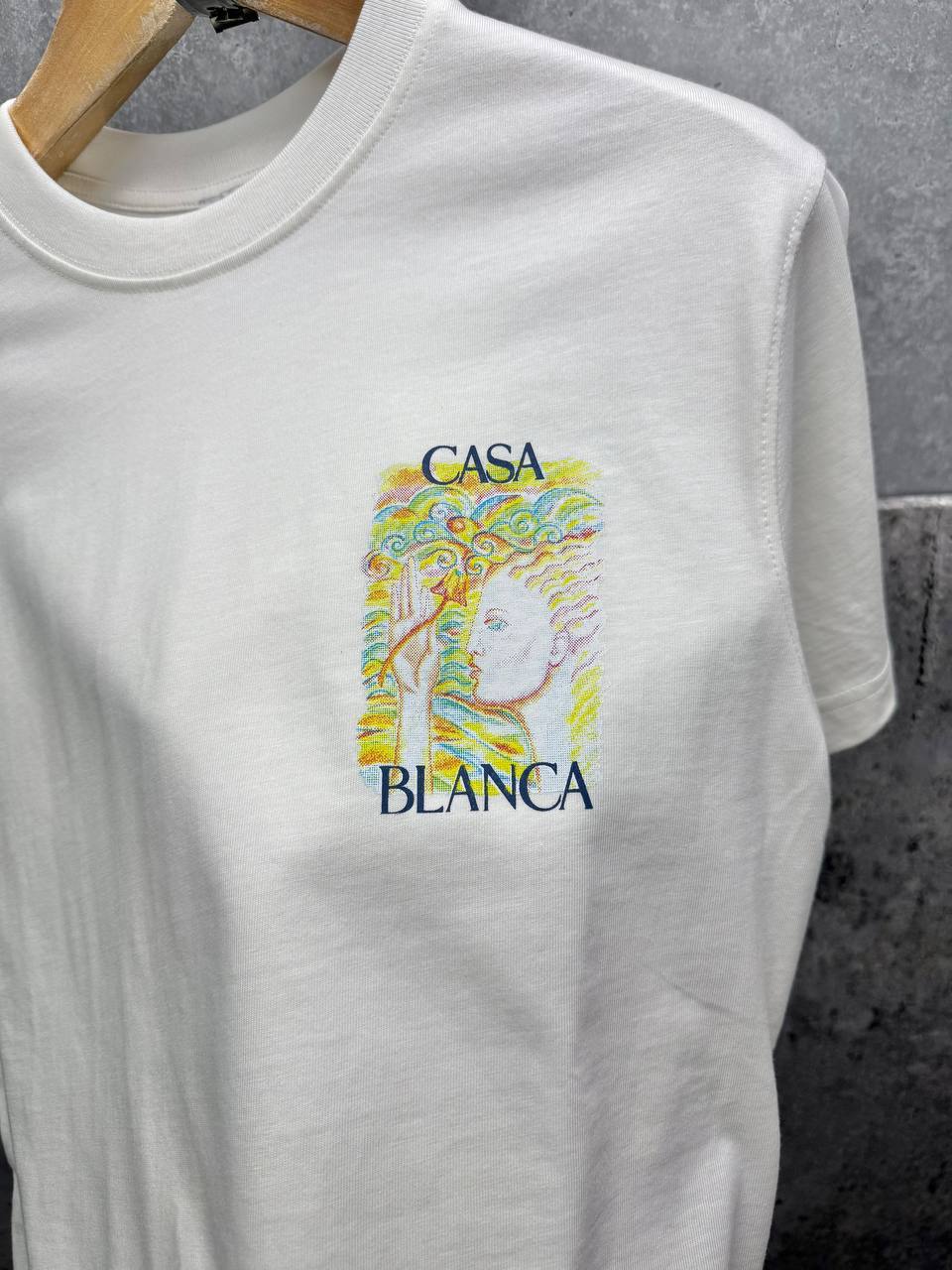 Casablanca Mushroom Goddess Printed Crewneck Men's Women's T-Shirts in 2 Colors Reps Sale UK Best Quality AAA Replica