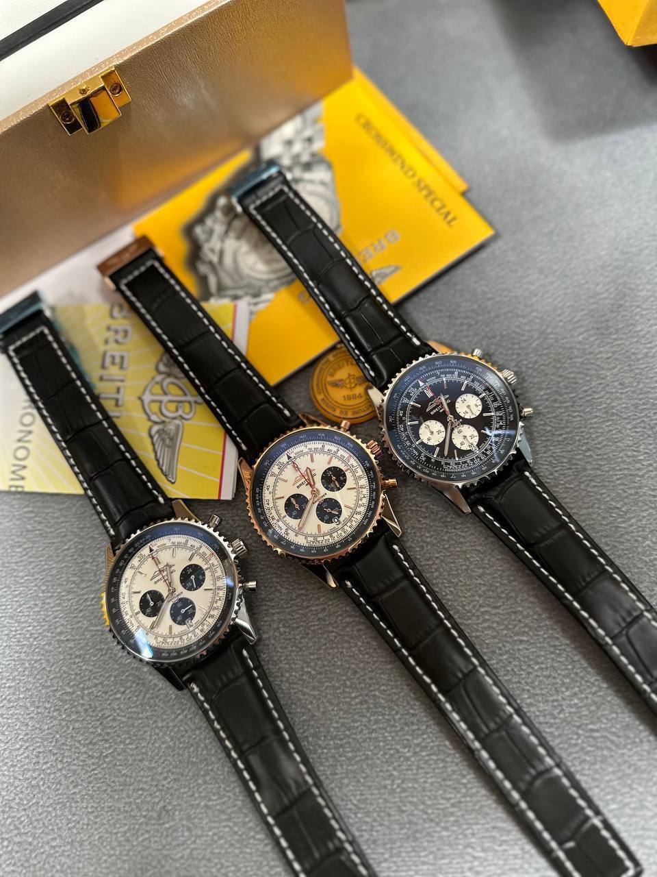 Breitling Navitimer B01 Chronograph 43 Swissair Edition in Different Dial Colors Men's Watch UK Best Quality Reps AAA Replica