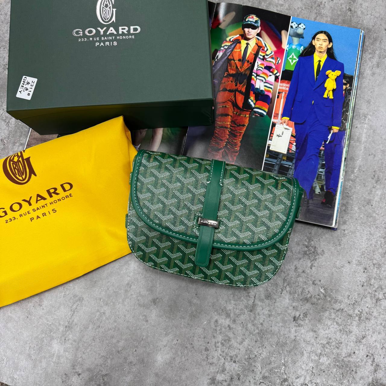 Goyard Belvedere PM Monogram Messenger Women's Bag in Green Color Reps Sale Best Quality AAA Replica