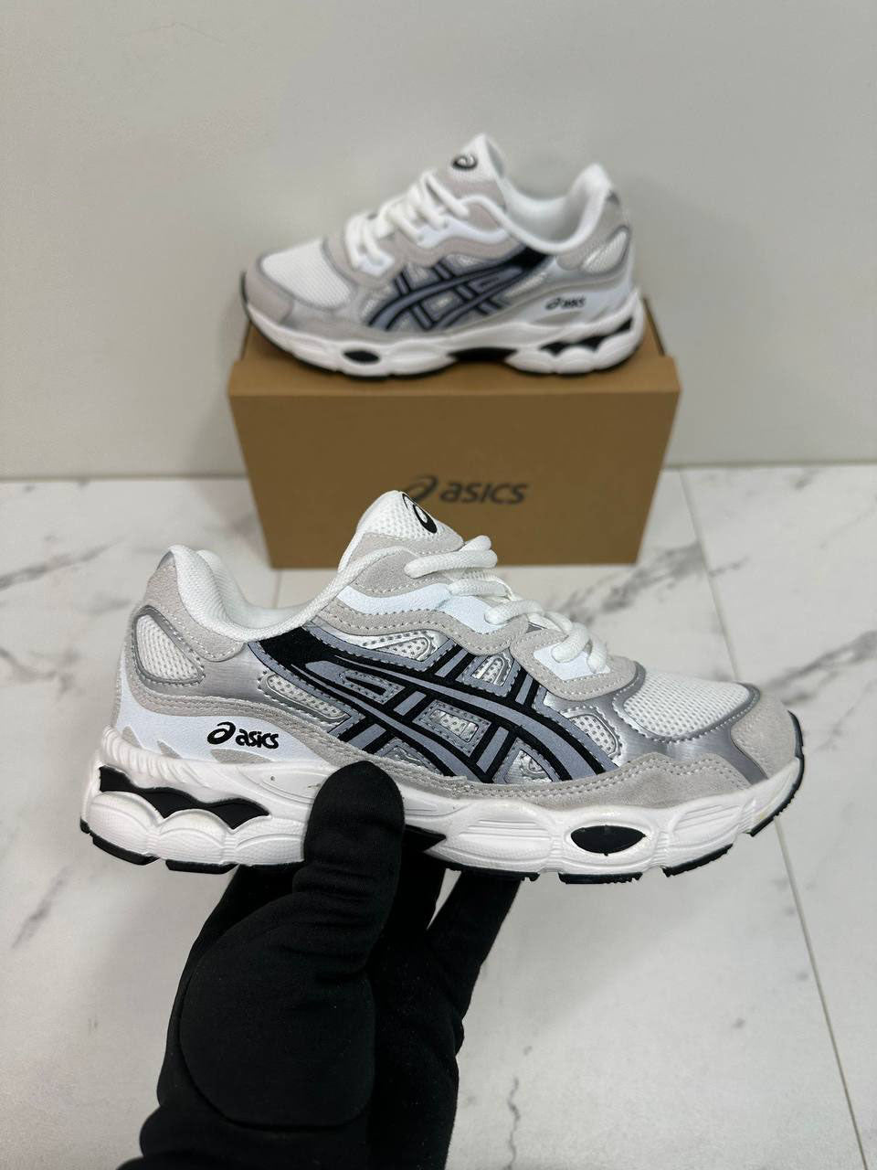 Asics Gel-Nyc "White Midnight" 1203A383-118 Trainers Women's Reps Sale UK Best Quality AAA Replica