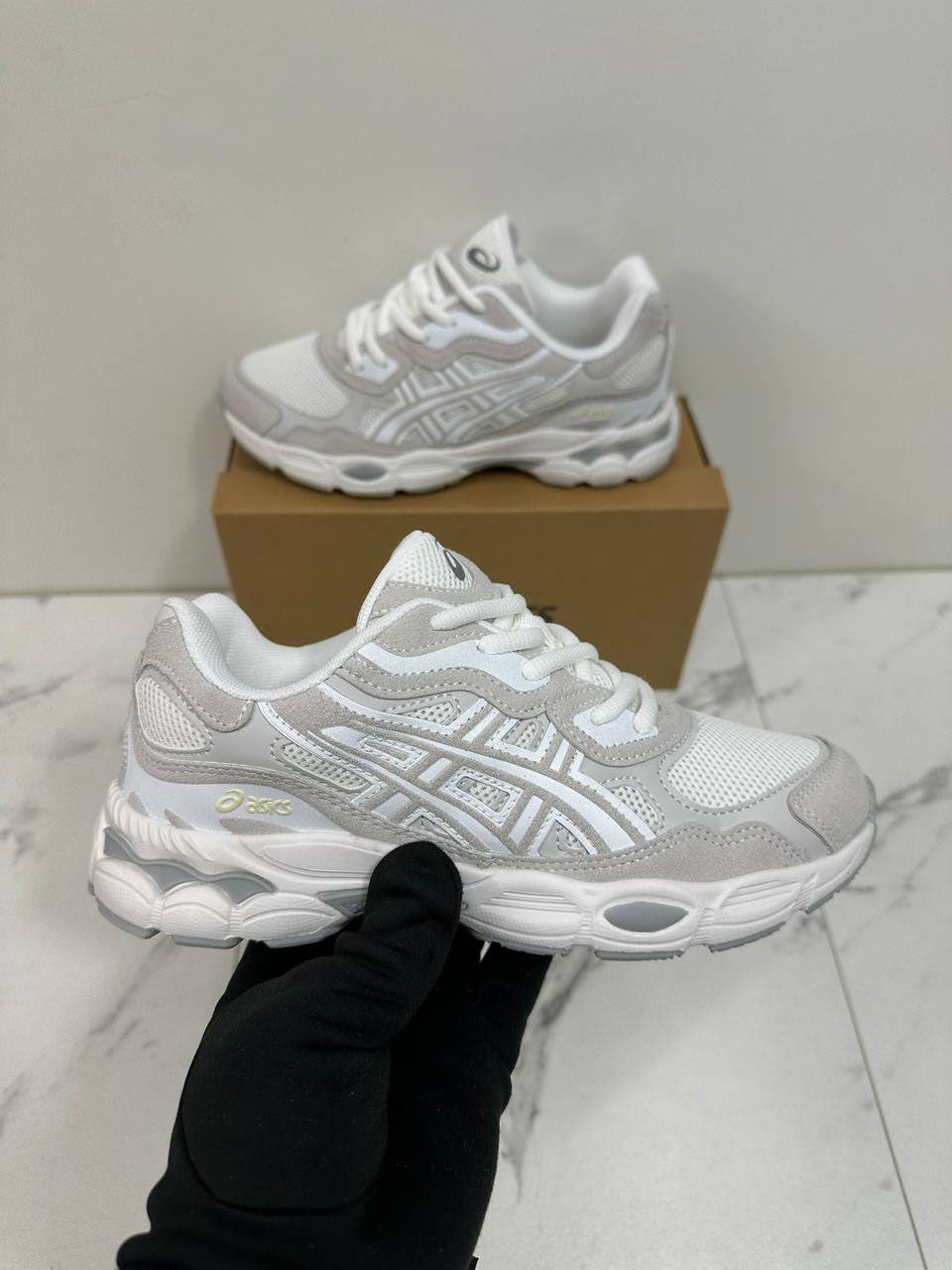 Asics Gel-Nyc "White Carrier Grey" 1203A816-101 Trainers Women's Reps Sale UK Best Quality AAA Replica