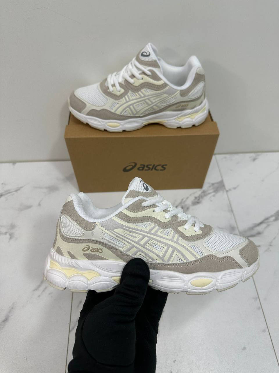 Asics Gel-Nyc "Cream Oatmeal" 1201A789-106 Trainers Women's Reps Sale UK Best Quality AAA Replica