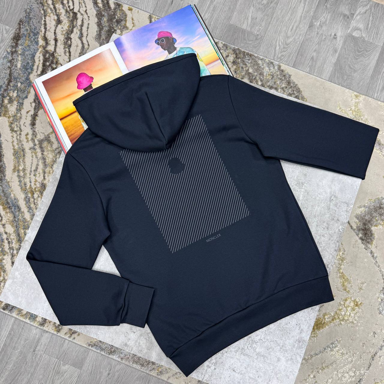 Moncler Black Logo Patch Cotton Hoodie Men's Women's in Different Colors Reps UK Best Quality Sale AAA Replica