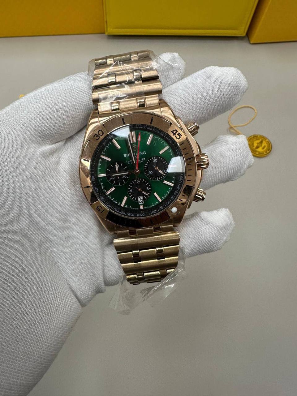 Breitling Chronometer 1884 Full Rose Gold Swiss Men's Watch UK Best Quality Reps AAA Replica