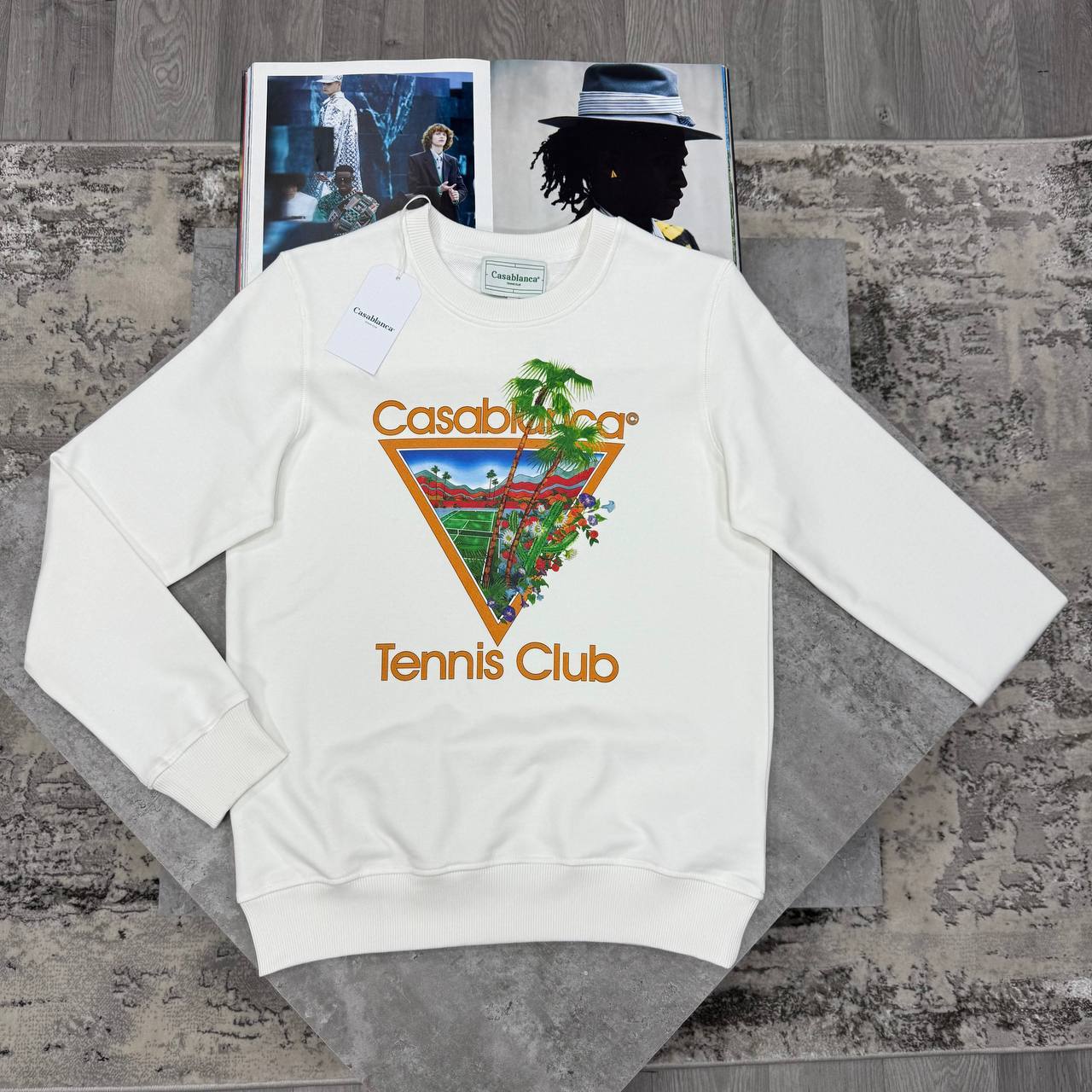 Casablanca 'Casa Way Tennis Club' Crewneck Men's Women's Jumper in 2 Colors Reps UK Best Quality AAA Replica