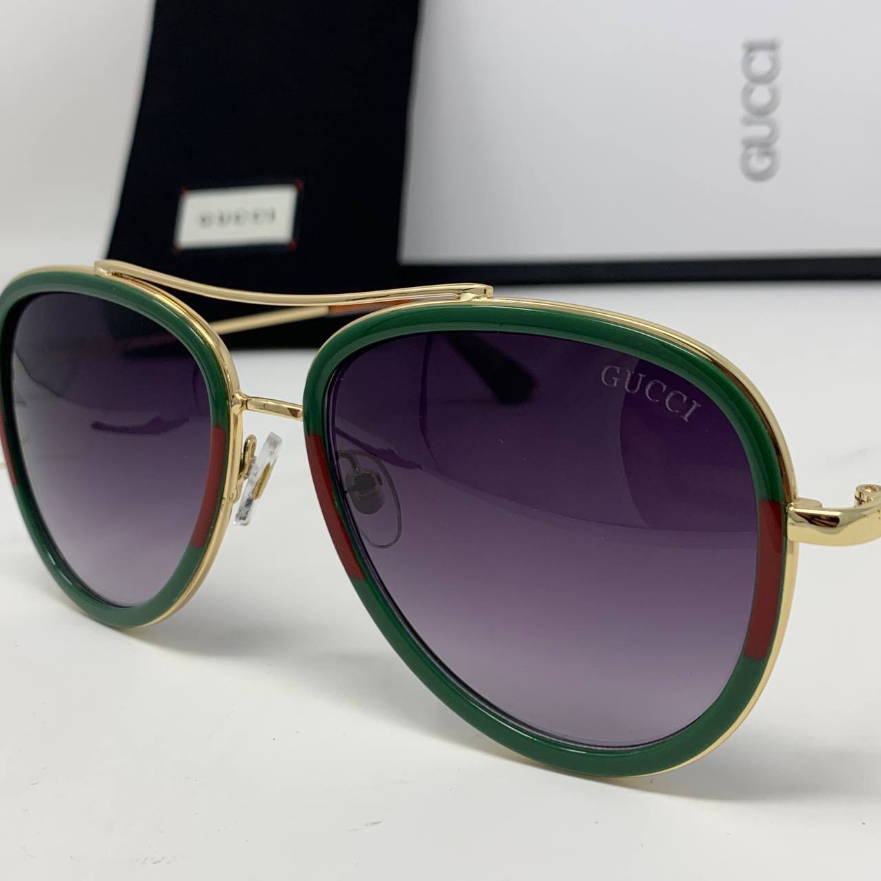 Gucci Web Frame Aviator Sunglasses Men's Women's Reps Sale UK Best Quality AAA Replica