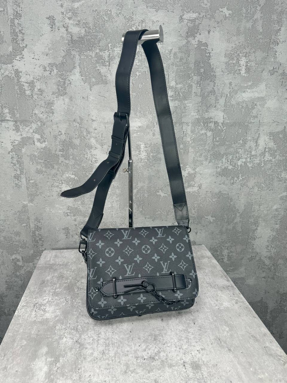 Louis Vuitton Pre-Owned Steamer Monogram Eclipse Messenger Women's Men's Bags Reps Sale UK Best Quality AAA Replica