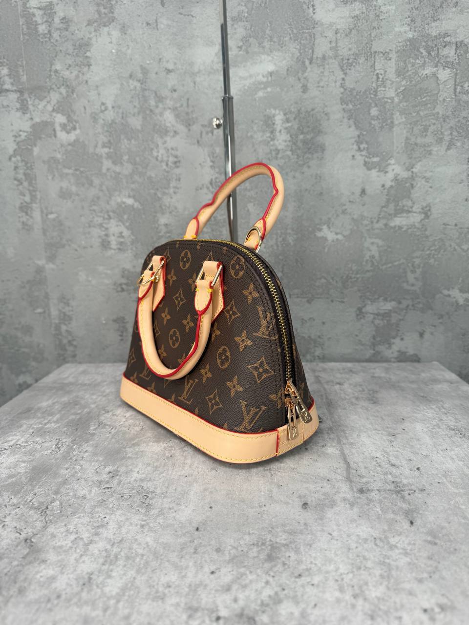 Louis Vuitton Alma Monogram Brown Beige Luxury Women's Bags Reps Sale UK Best Quality AAA Replica