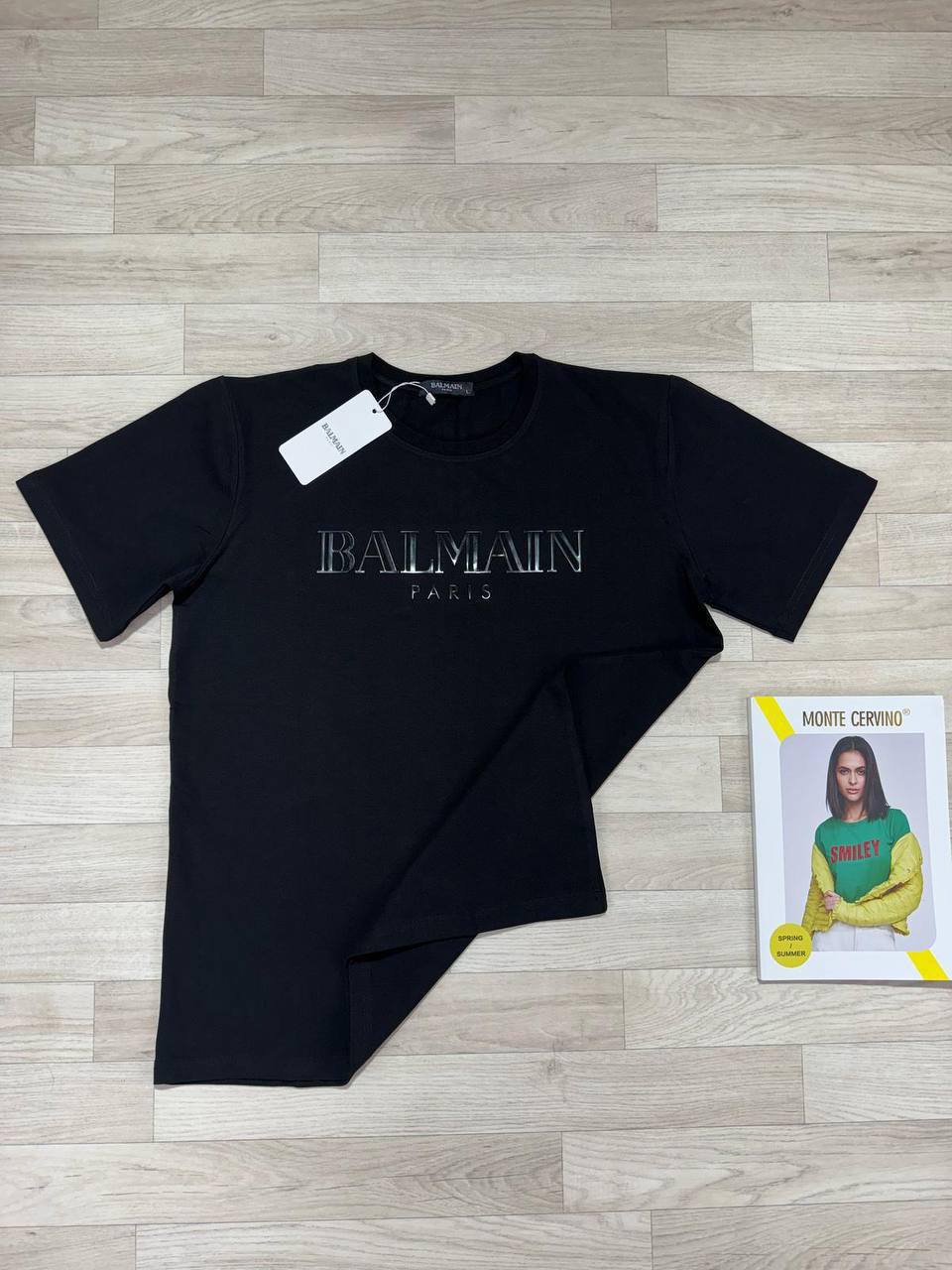 Balmain Cotton Logo-Print T-Shirts Men's Women's in Different Colors Reps Sale UK Best Quality AAA Replica