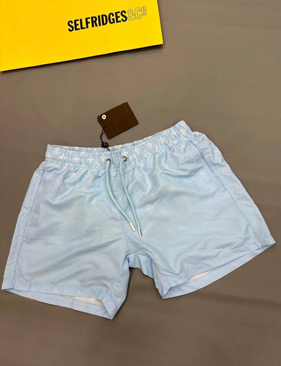Louis Vuitton Monogram Gradient Swim Shorts in Light Blue Color Men's Reps Sale UK Best Quality AAA Replica