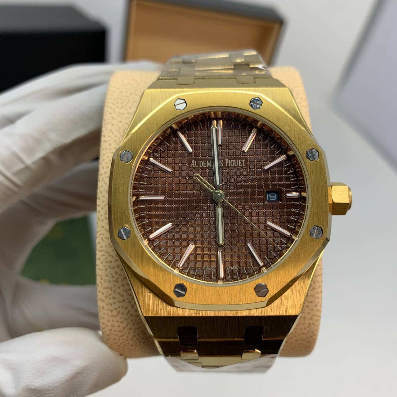 Audemars Piguet Royal Oak Selfwinding "Chocolate Dial" 15500OR Men's Watch Reps Sale UK Best Quality AAA Replica