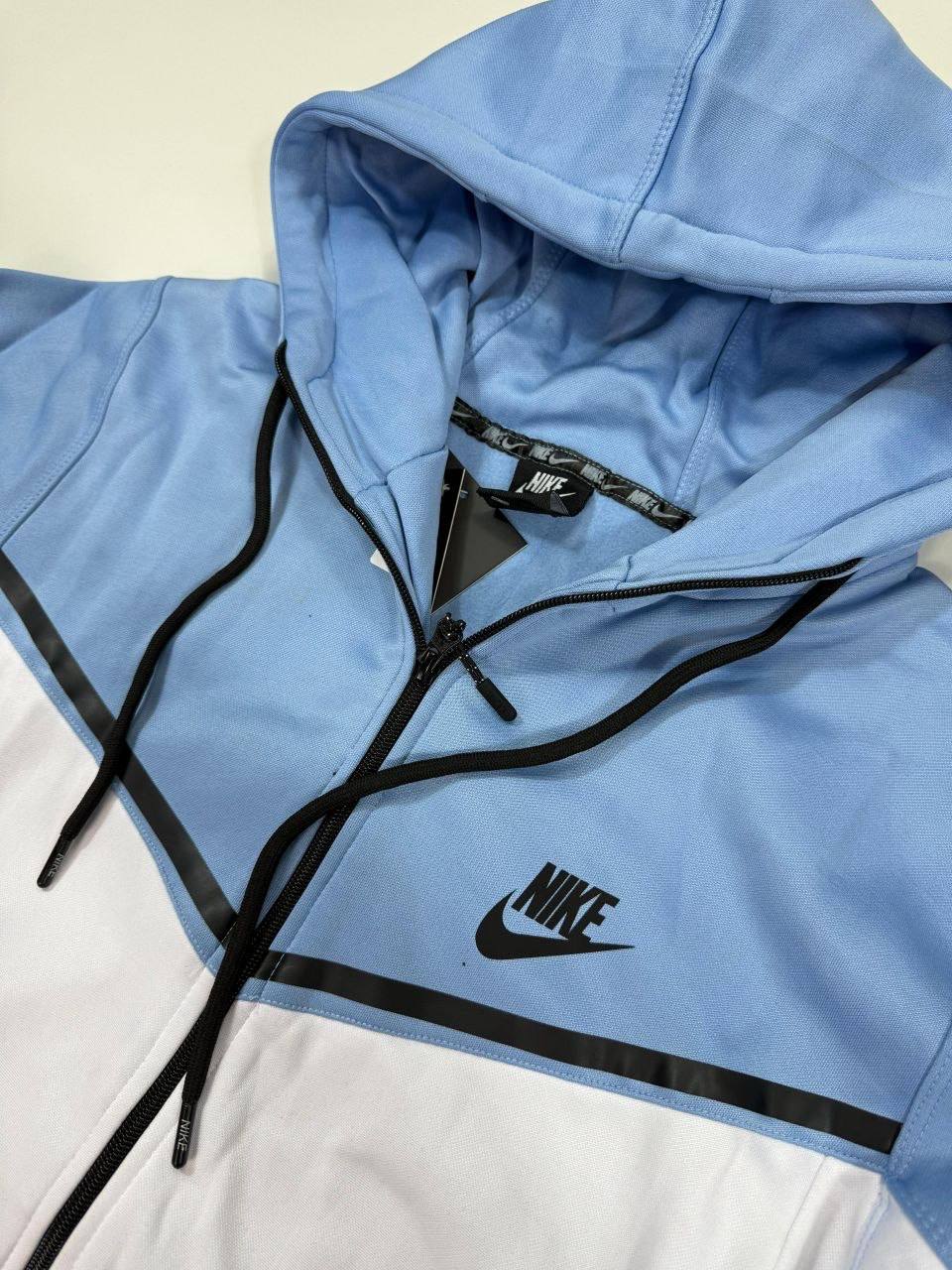 Nike Tech Fleece Signature Tracksuit Men's in Blue/White Color Reps Sale UK Best Quality AAA Replica