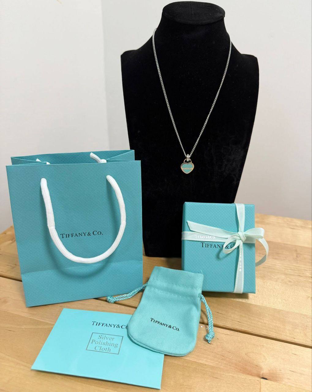 Tiffany & Co. Blue Enamel Heart Tag Necklace Women's Reps Sale UK Best Quality AAA Replica