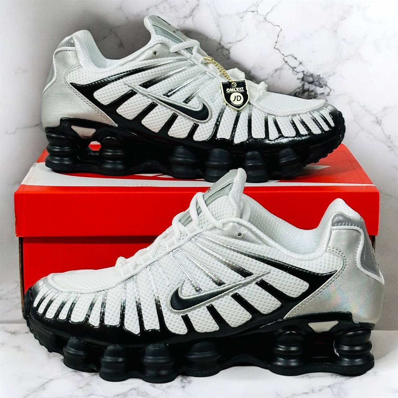 Nike Shox TL "Metallic Silver Black White" HQ4049-001 Trainers Men's Reps Sale UK Best Quality AAA Replica