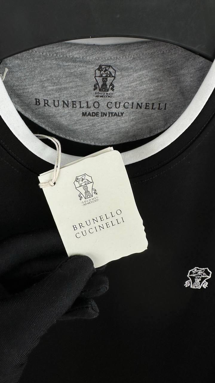 Brunello Cucinelli Faux-Layering Crewneck Men's Women's T-Shirts in 2 Colors Reps Sale UK Best Quality AAA Replica