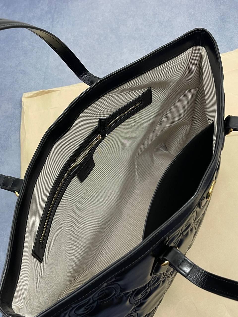 Gucci GG Matelassé Leather Tote Bag Black Women's Reps Sale UK Best Quality AAA Replica