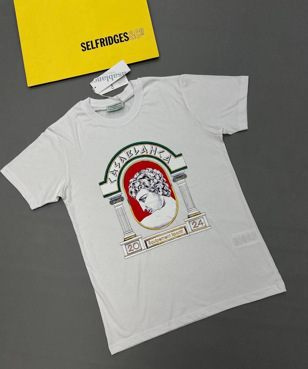 Casablanca La Médaille Short Sleeve Crewneck Men's Women's T-Shirts in 2 Color Reps Sale UK Best Quality AAA Replica