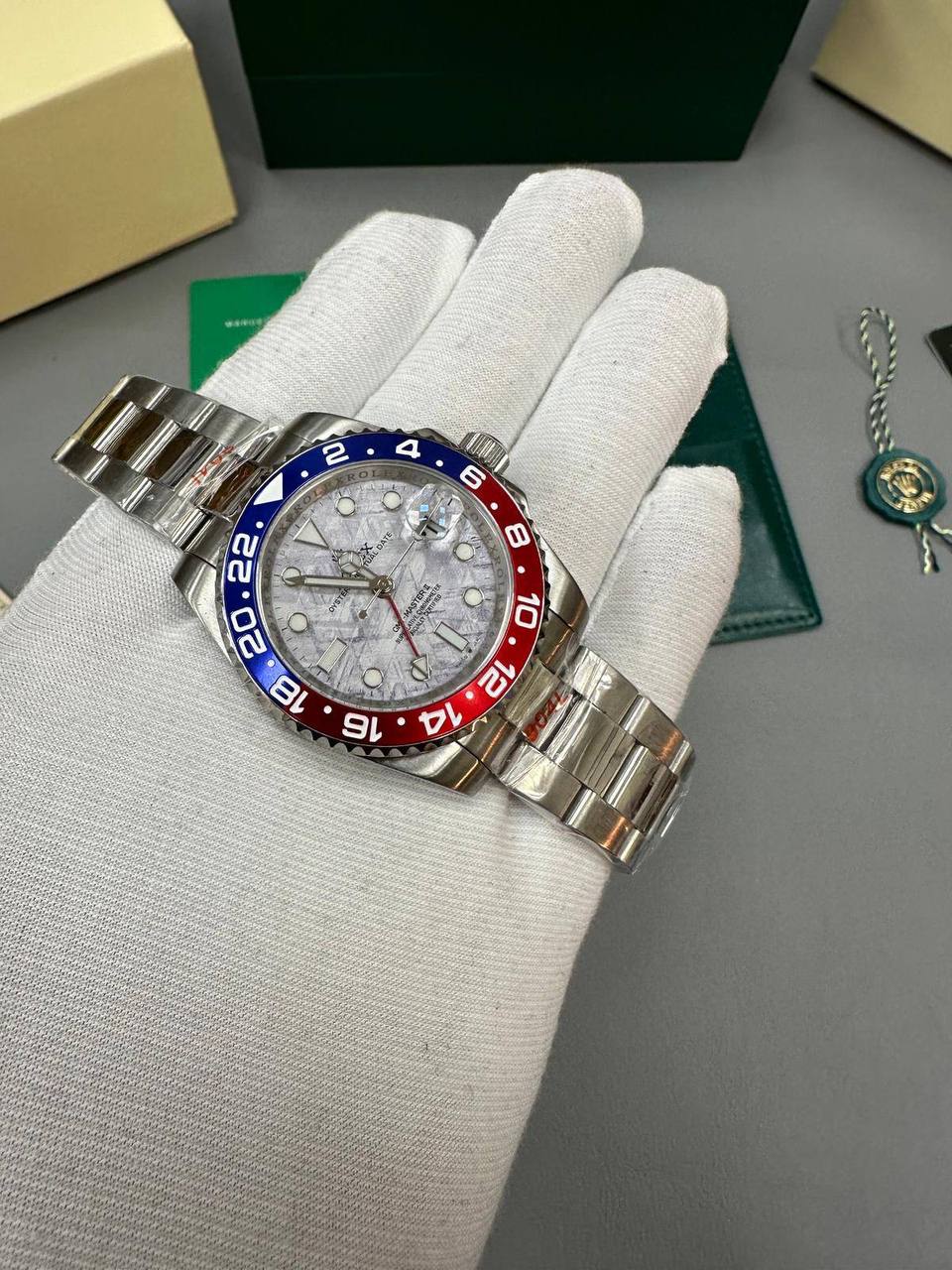 Rolex GMT-Master II "Pepsi" Meteorite Dial Men's Watch 126719BLRO Reps Sale UK Best Quality AAA Replica