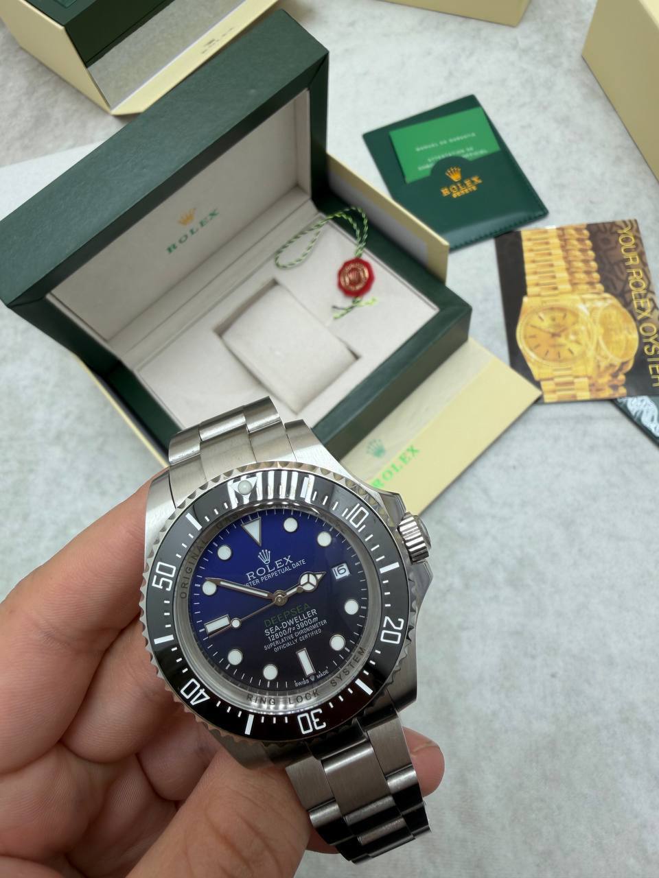 Rolex Deepsea Sea-Dweller Blue Dial "James Cameron" Men's Watch 136660 Reps Sale UK Best Quality AAA Replica