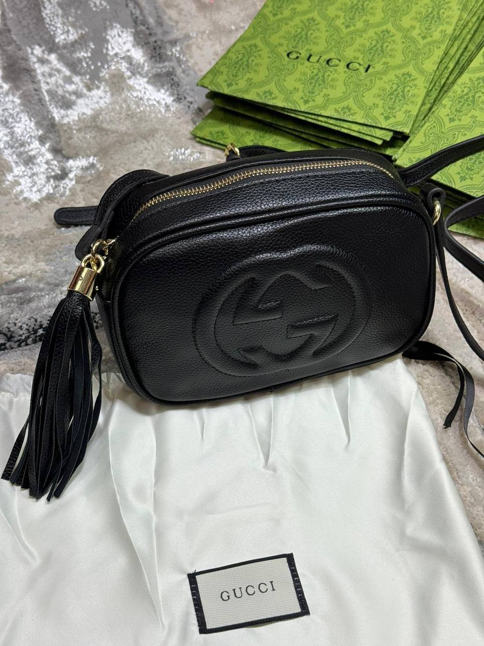 Gucci Soho Disco Black Crossbody Bag 308364 Women's Reps Sale Best Quality AAA Replica