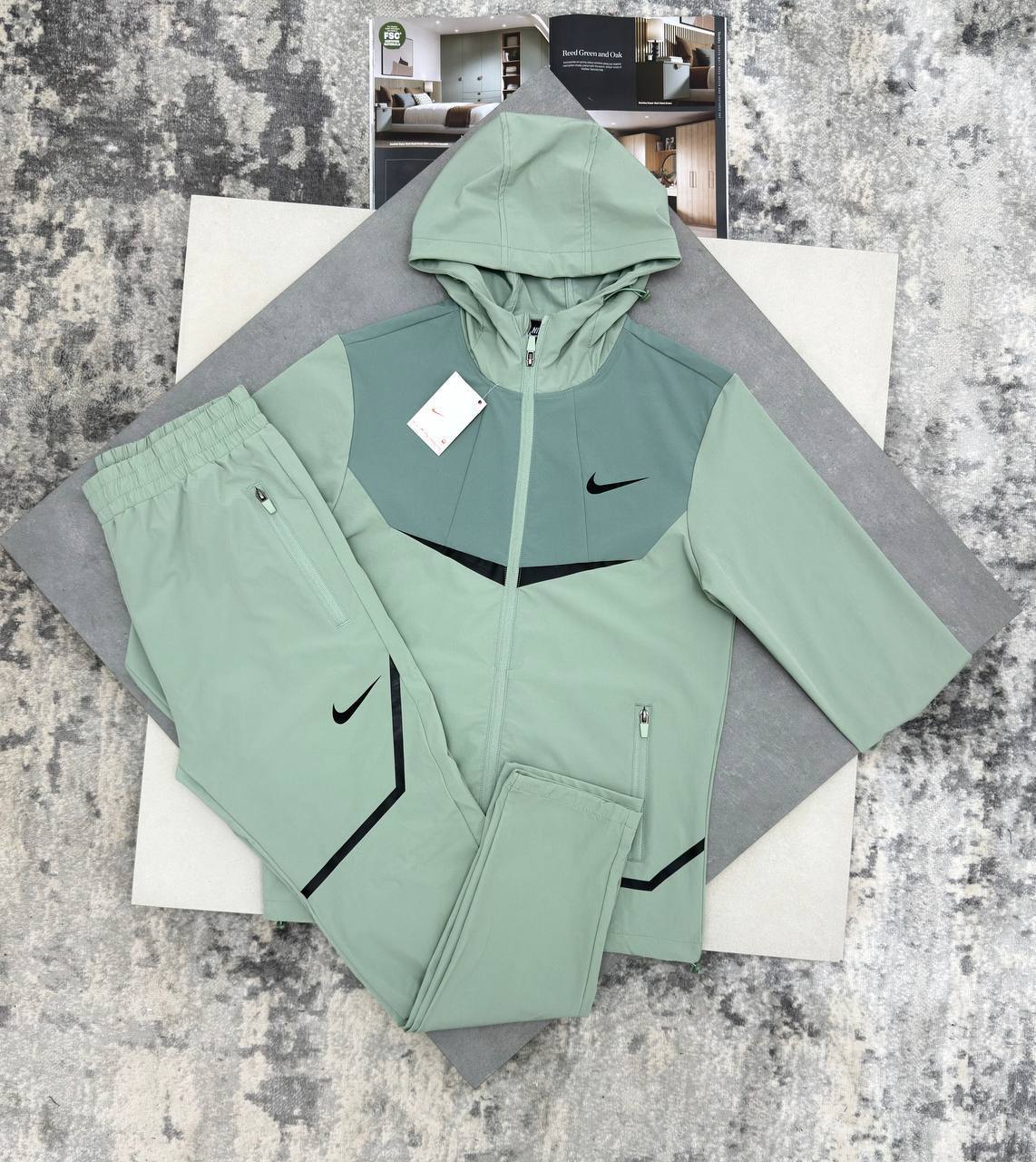 Nike Sportswear Windrunner Hooded Tracksuit Men's in Green Color Reps Sale UK Best Quality AAA Replica