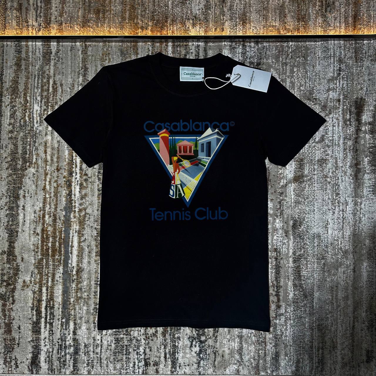 Casablanca "La Joueuse" Printed Crewneck Men's Women's T-Shirts in Different Colors Reps Sale UK Best Quality AAA Replica