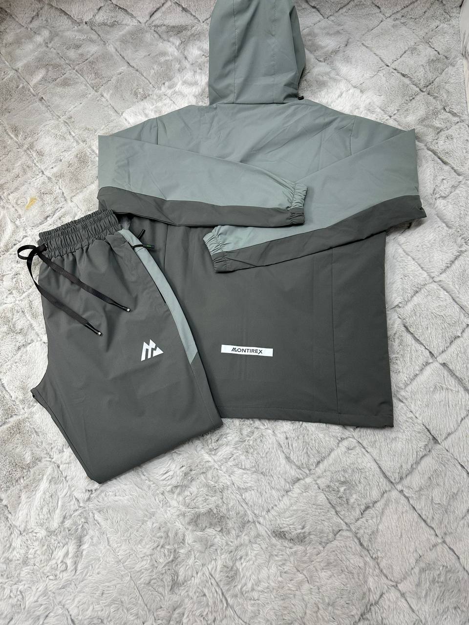 Montirex Two-Tone Windbreaker Tracksuit Men's in Grey Color Reps Sale Best Quality AAA Replica