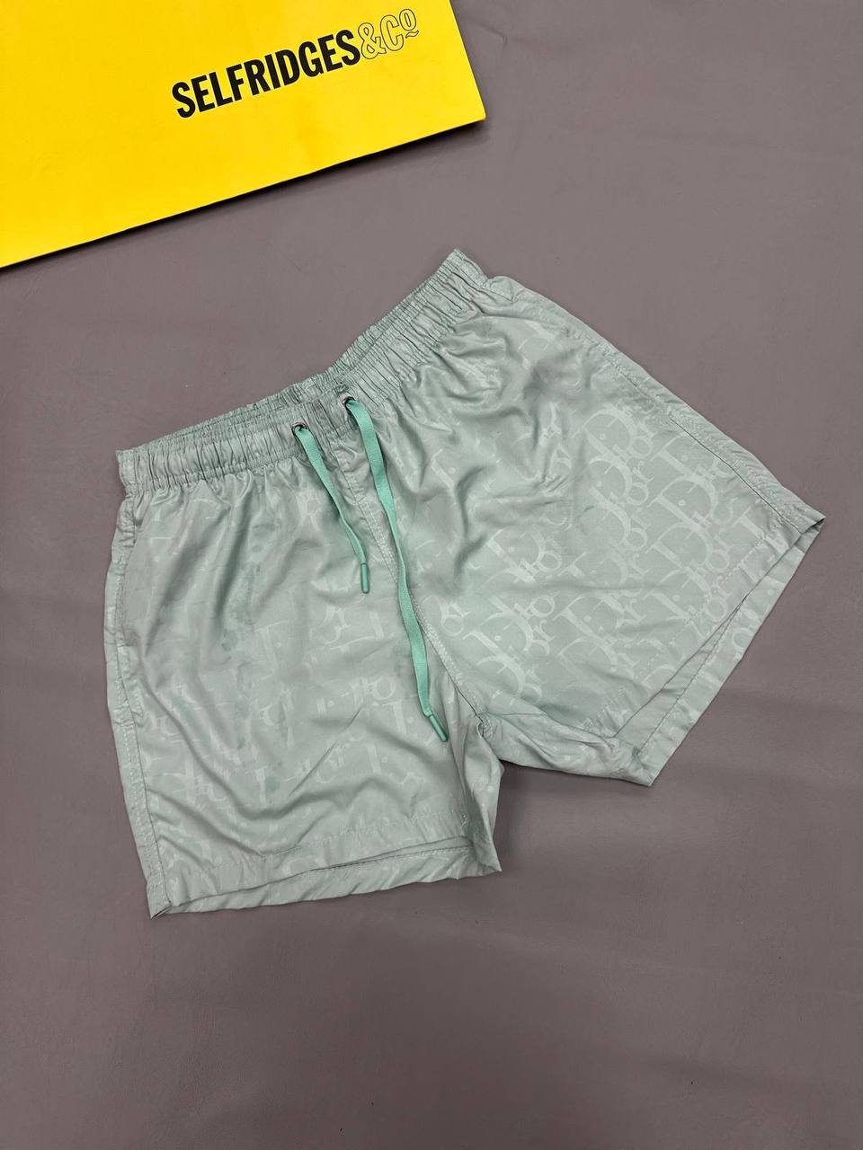 Christian Dior Oblique Jacquard Swim Shorts Set Men's in Green Color Reps Sale UK Best Quality Sale AAA Replica