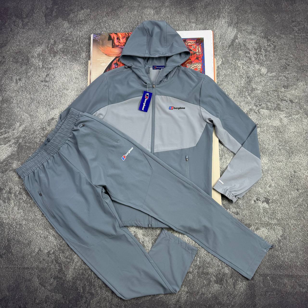 Berghaus Hooded Woven Tracksuit Mens in Slate Grey Reps Sale UK Best Quality AAA Replica