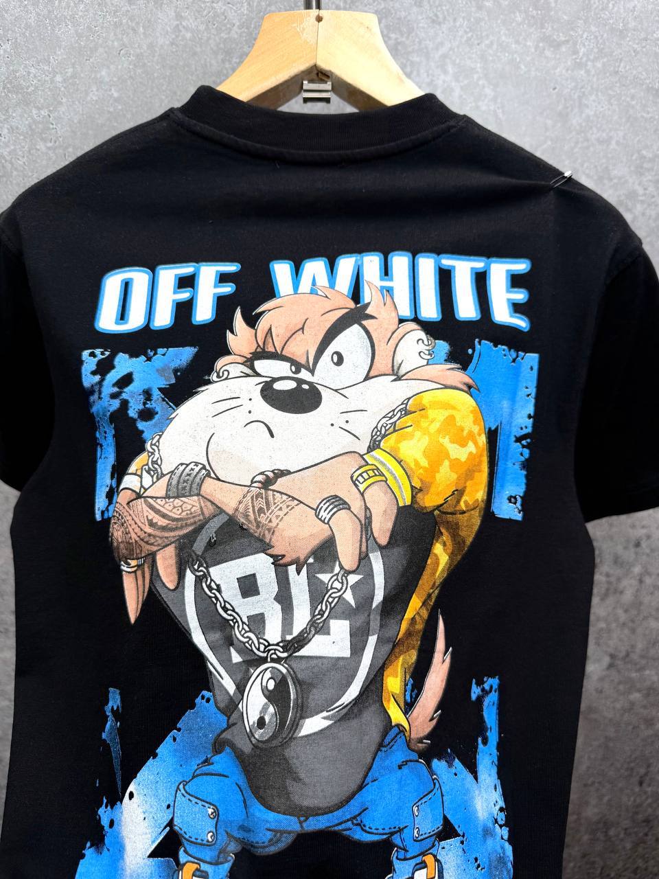 Off-White Looney Tunes Tasmanian Devil Men's Women's T-Shirts in 2 Colors Reps Sale UK Best Quality AAA Replica