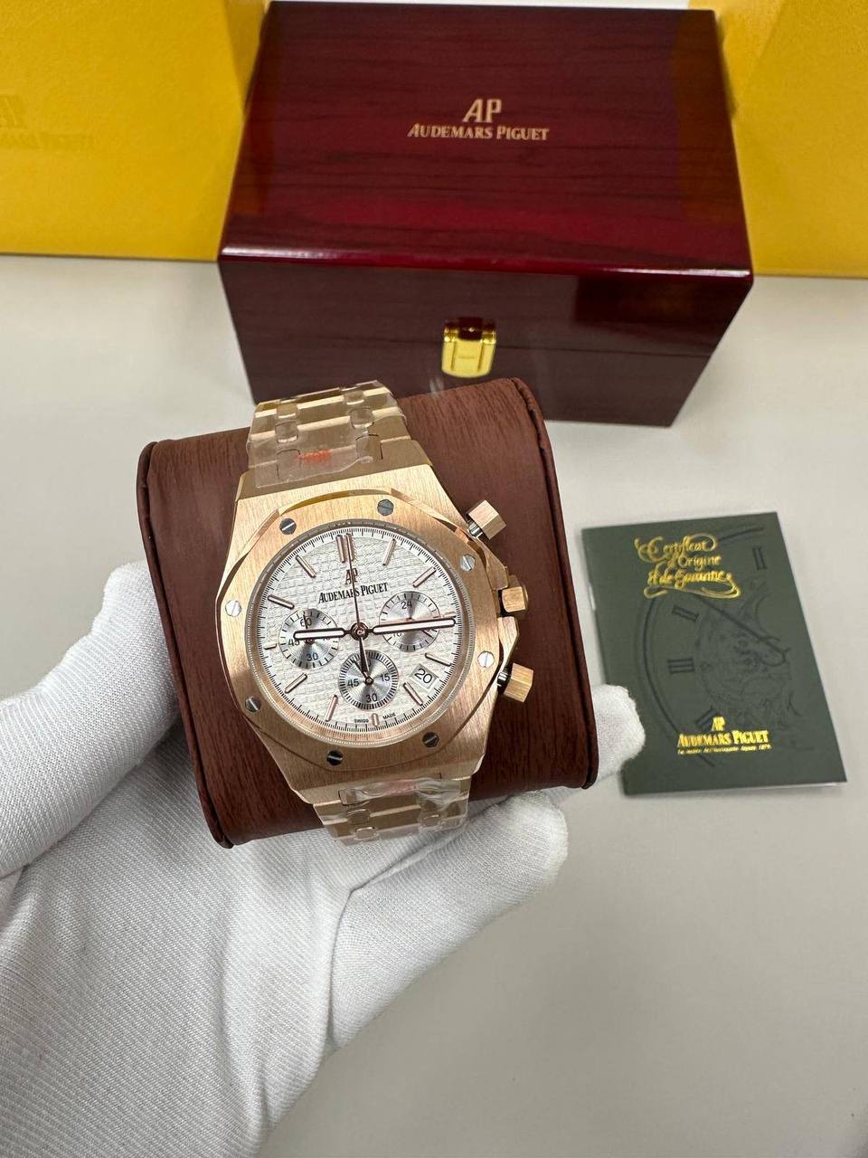 Audemars Piguet Royal Oak 26320 Silver Dial Rose Gold Men's Watch Reps Sale UK Best Quality AAA Replica