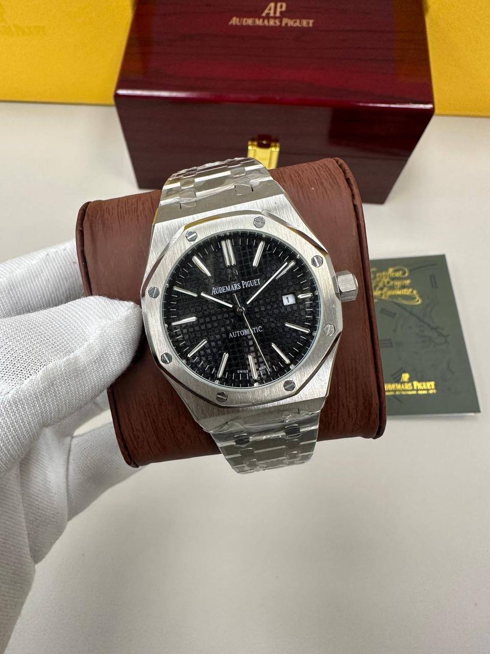 Audemars Piguet Royal Oak Selfwinding Steel Black Dial Men's Watch Reps Sale UK Best Quality AAA Replica