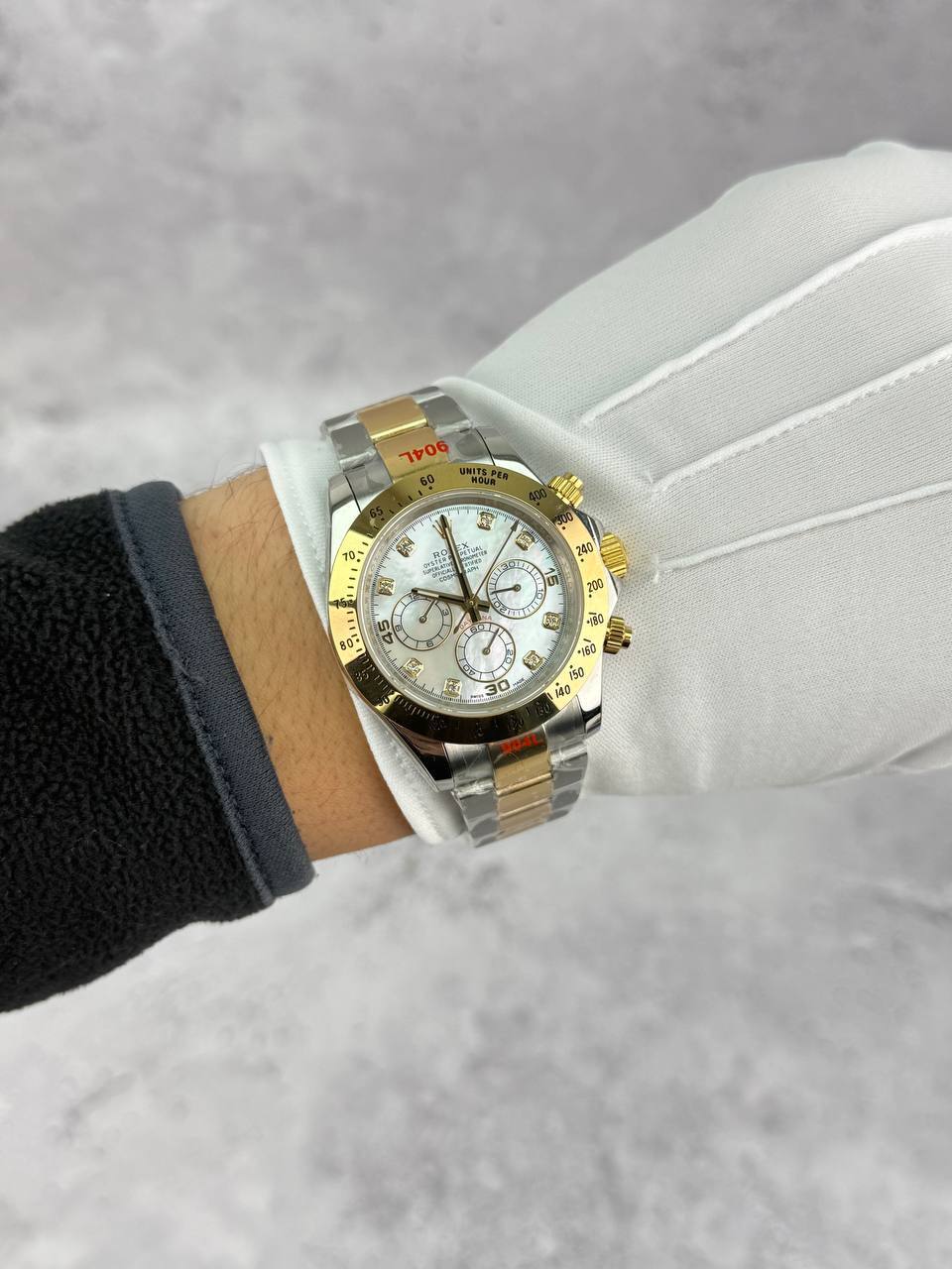 Rolex Daytona 116523 White Diamonds Dial Two-Tone Bracelet Men's Watch Reps Sale UK Best Quality AAA Replica