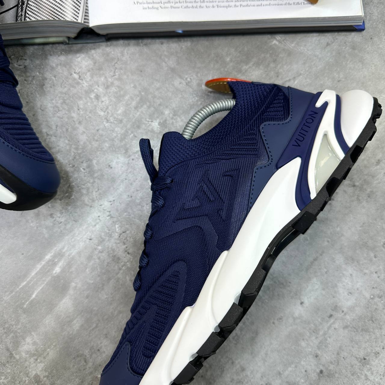 Louis Vuitton LV Runner Tatic Navy Blue Men's Trainers Reps Sale UK Best Quality AAA Replica