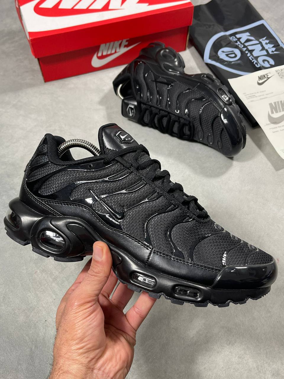 Nike Air Max Plus TN 604133-050 'Triple Black' Trainers Men's Reps UK Best Quality AAA Replica