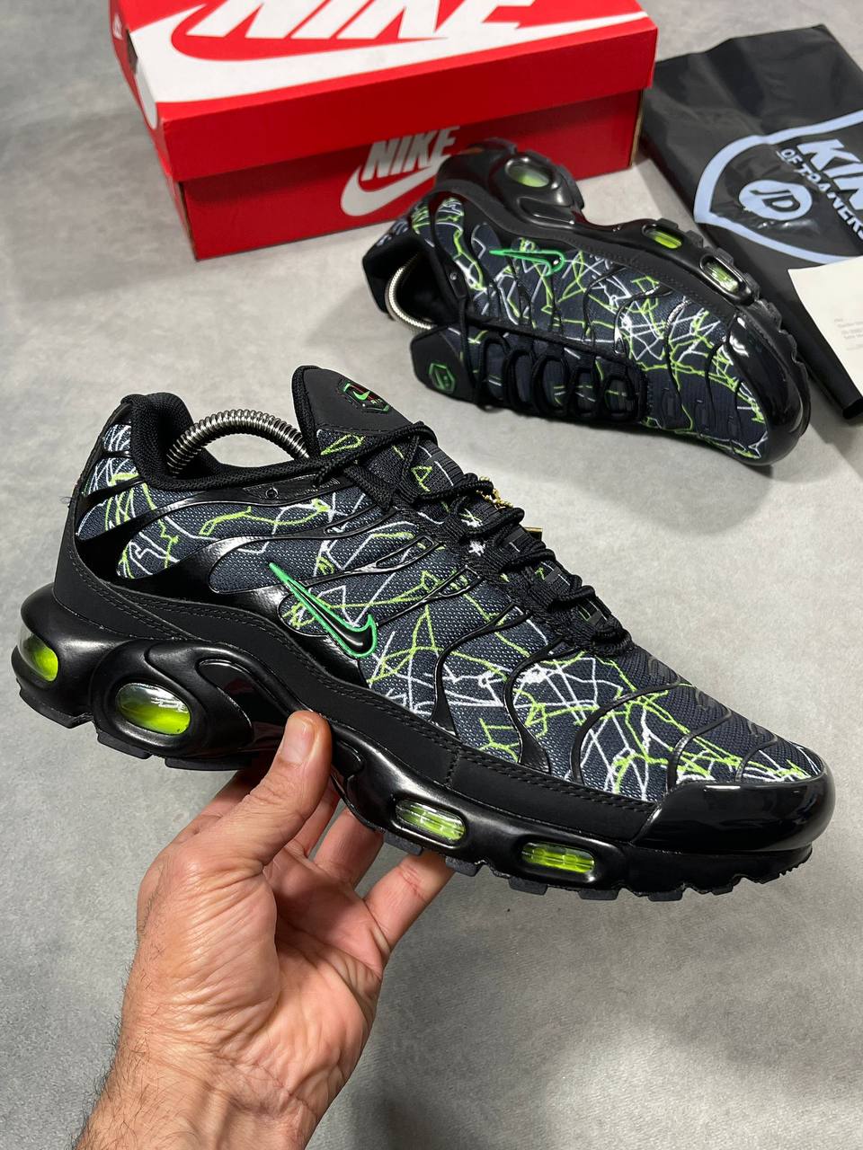 Nike Air Max Plus TN IB3075-001 "Shattered Glass Neon Green" Trainers Men's Reps UK Best Quality AAA Replica