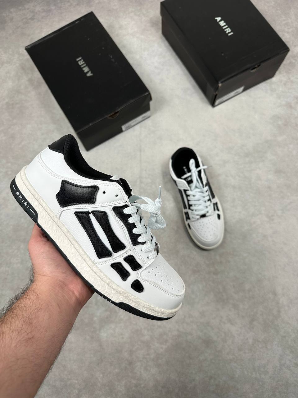 Amiri Skeleton Skel Low Sneakers Men's in 2 Colors Reps UK Best Quality Sale AAA Replica