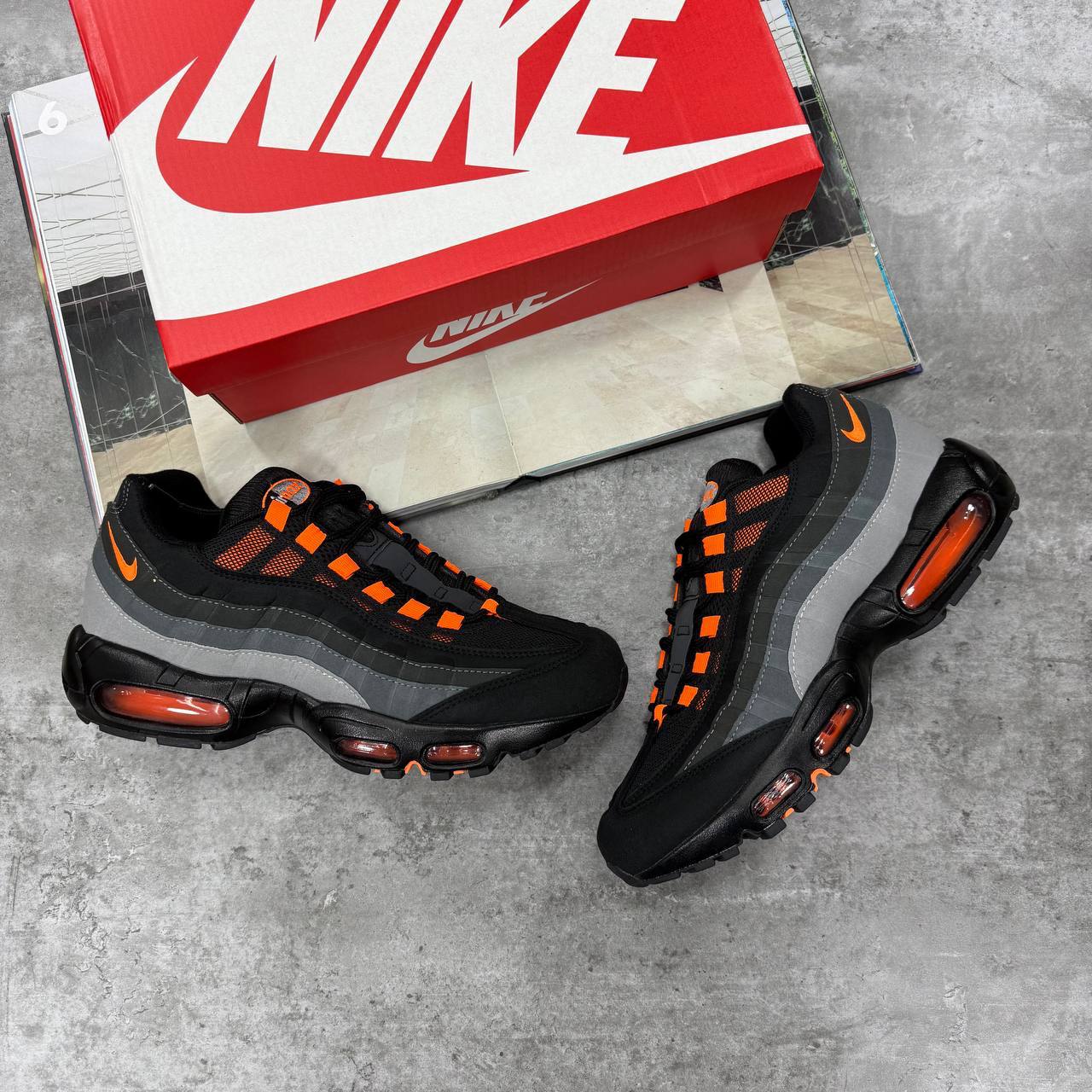 Nike Air Max 95 'Black/Hyper Crimson' FV4710-002 Trainers Men's Reps Sale UK Best Quality AAA Replica